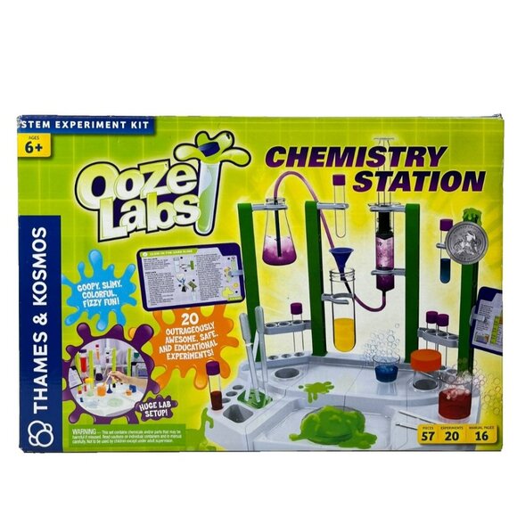 Thames & Kosmos Ooze Labs Kids Chemistry Station Stem Experiment Kit 57 Pieces - Picture 1 of 11